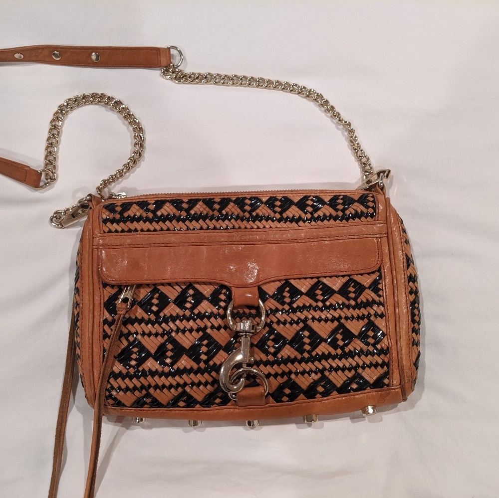 Rebecca Minkoff Woven Leather M.A.C Cross-Body